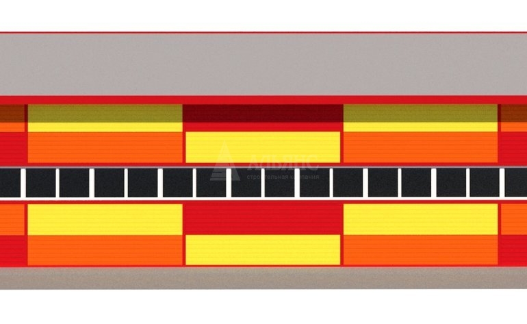 3D визуализация Детский развлекательный центр из сэндвич-панелей - фото 2