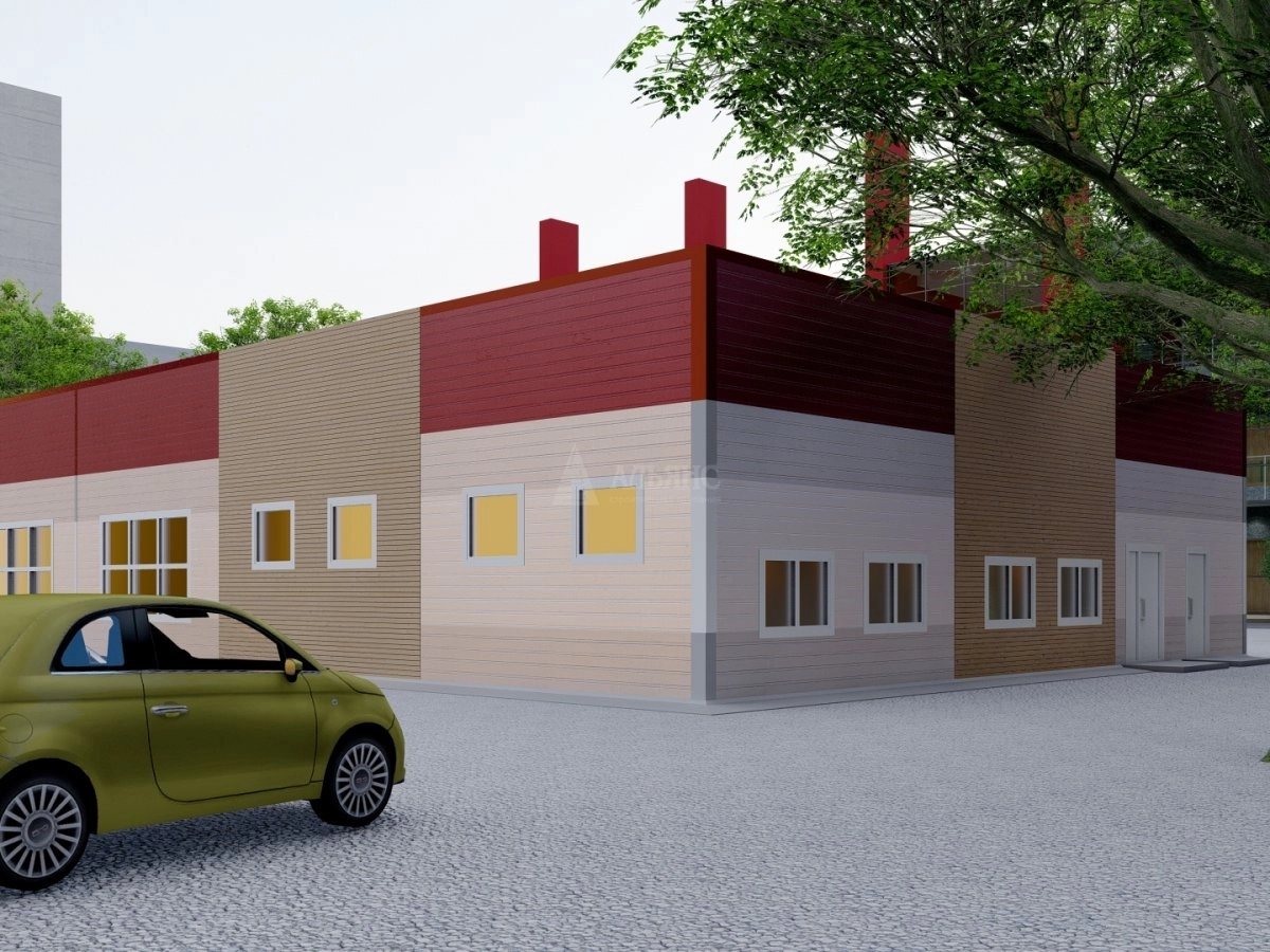 3D визуализация Столовая из сэндвич-панелей - фото 3