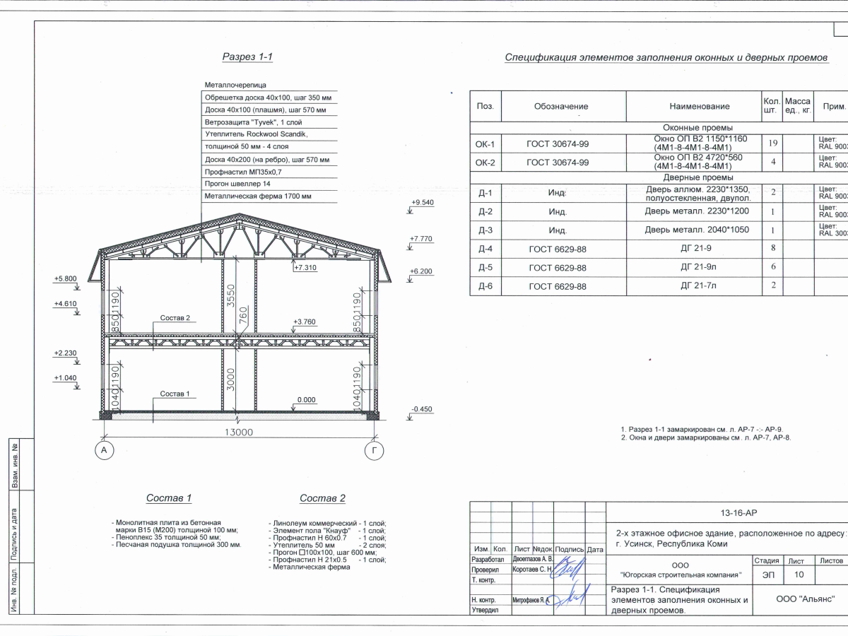 Планировка Офис из сэндвич-панелей -  фото 7