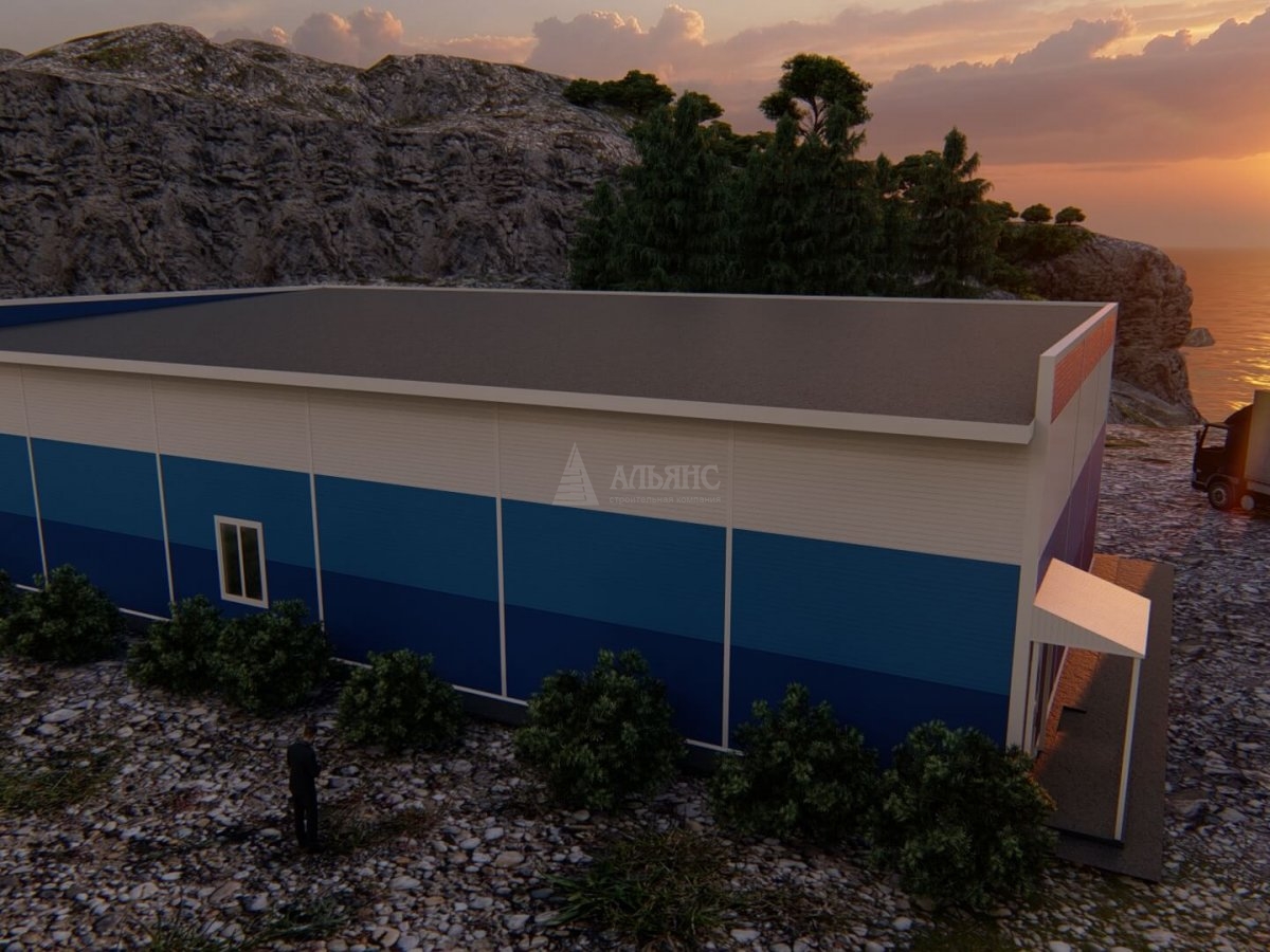 3D визуализация Магазин из сэндвич-панелей - фото 9