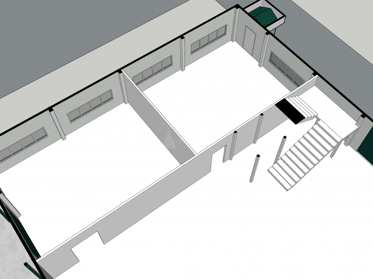 3D визуализация Цех из сэндвич-панелей - фото 5